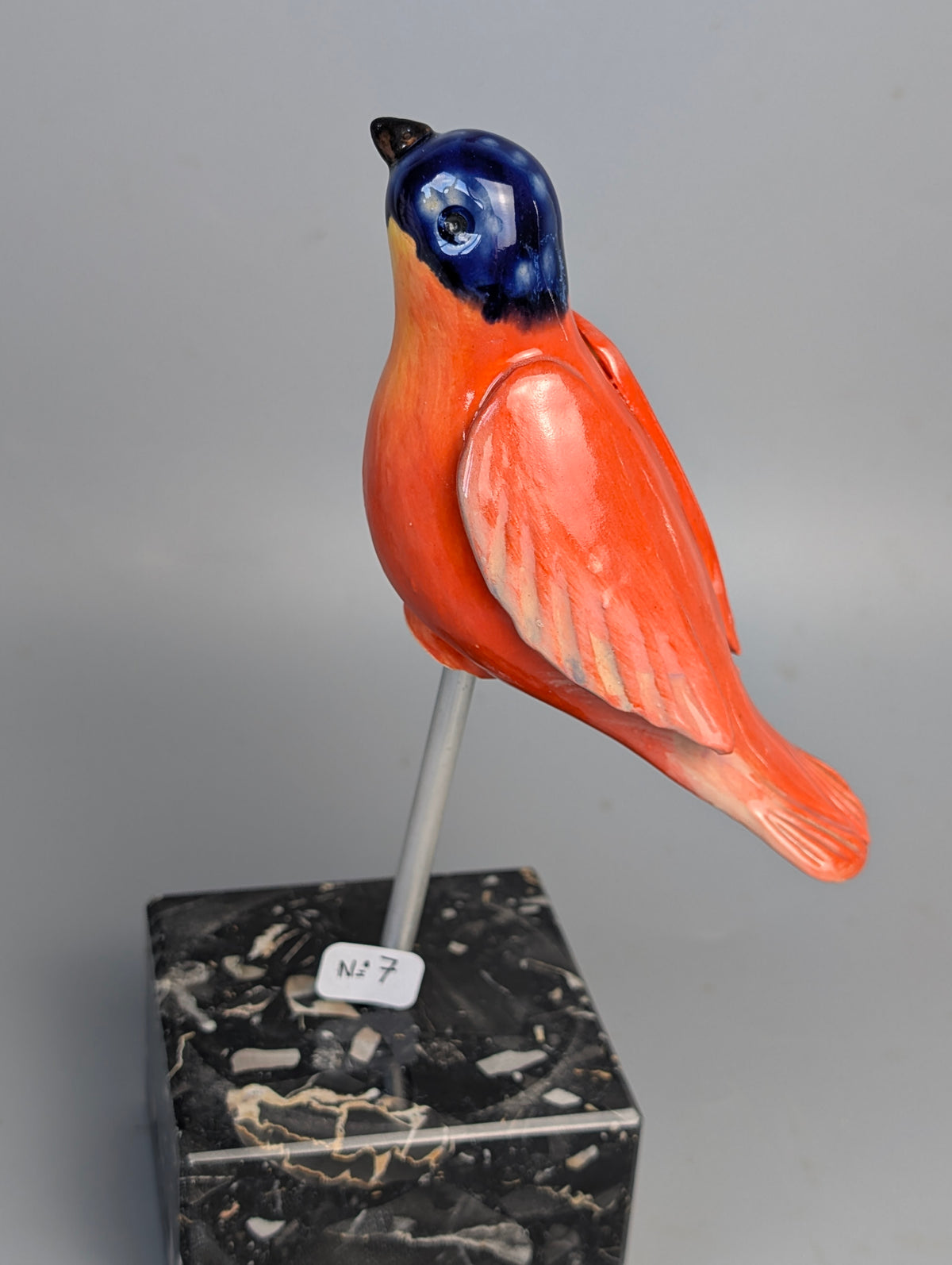 Oiseau en céramique - Pièce unique sculptée à la main (Collection L'Arbre aux 28 oiseaux)