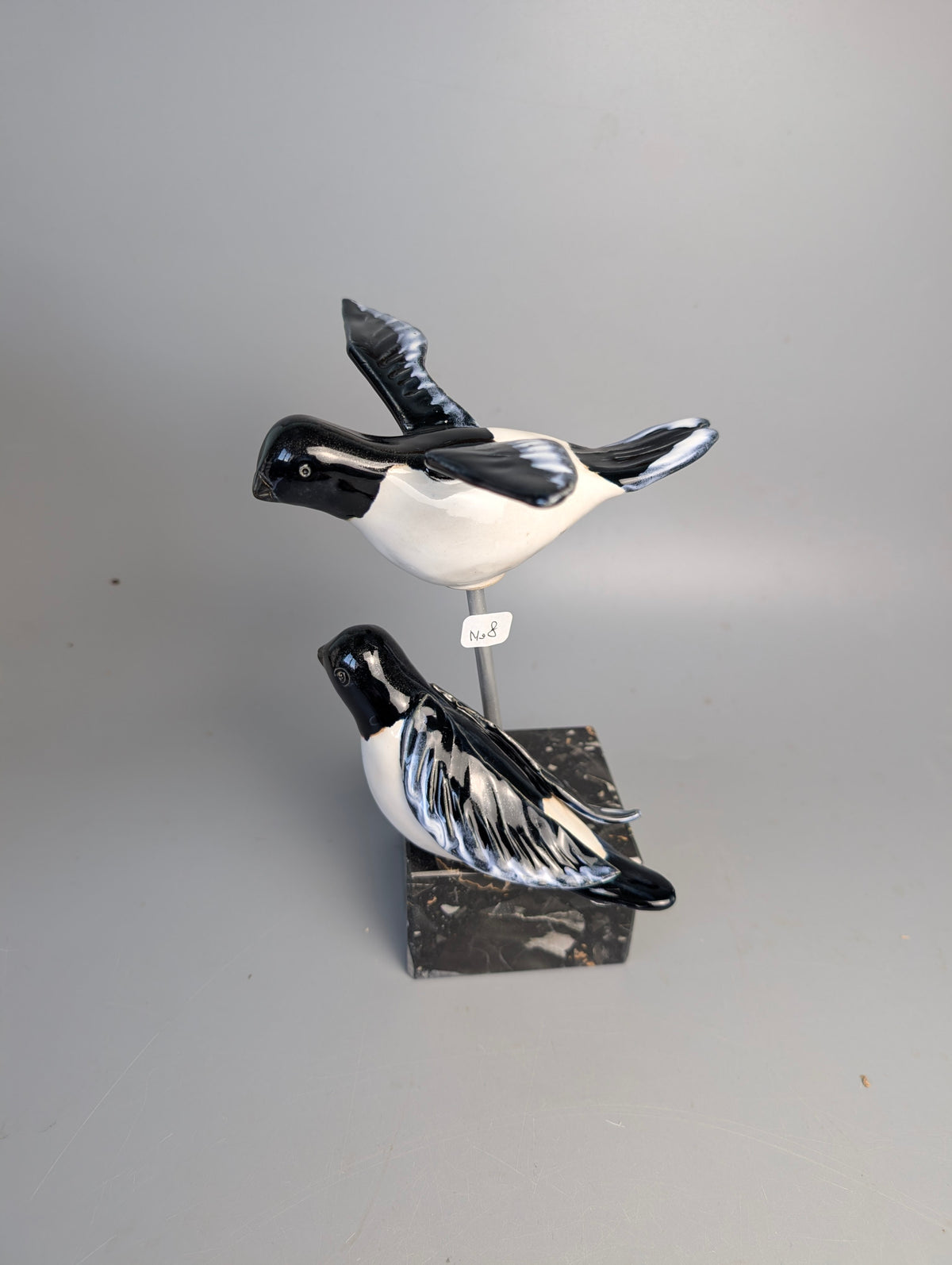 Oiseau en céramique - Pièce unique sculptée à la main (Collection L'Arbre aux 28 oiseaux)