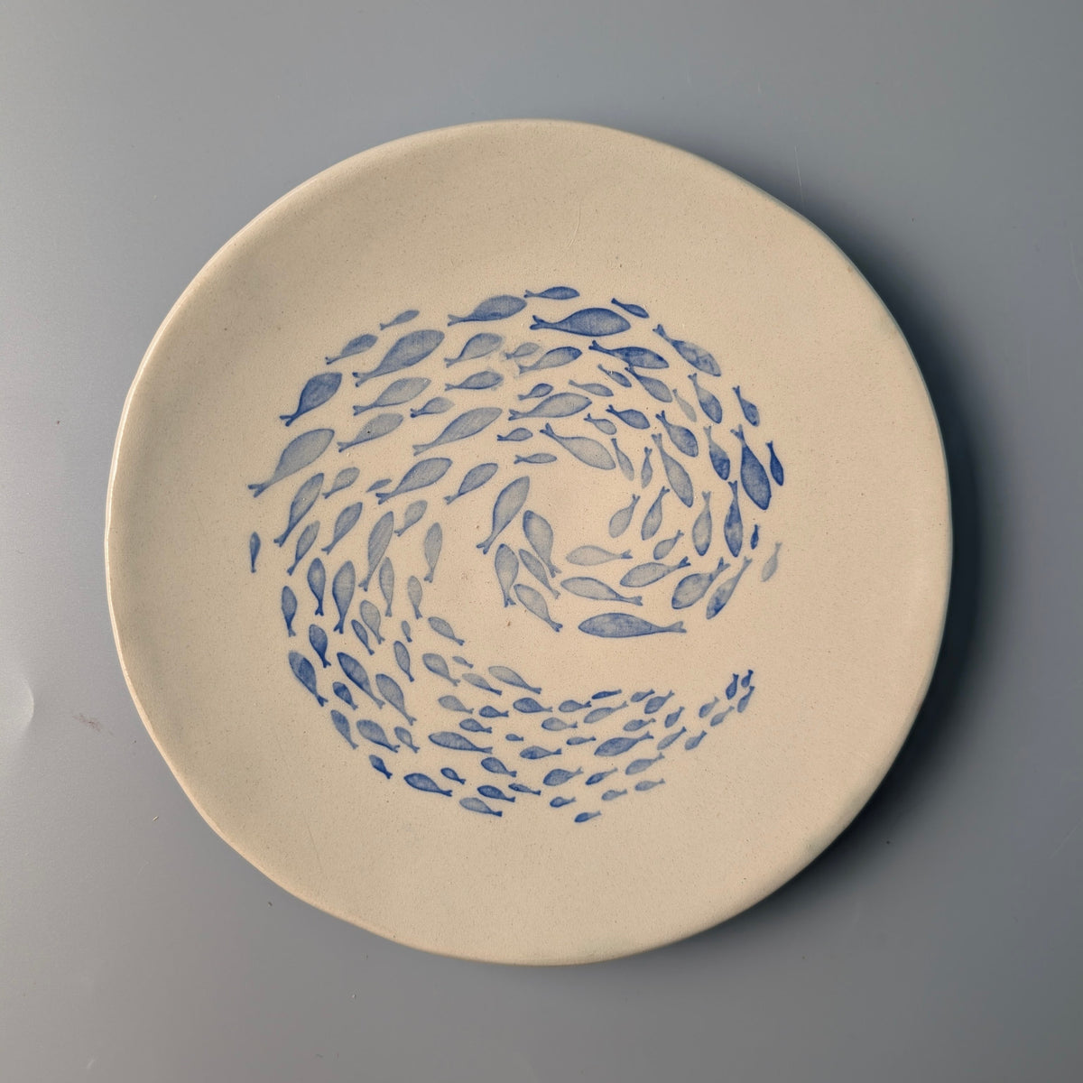 Vide-poche Banc de Poissons Bleu