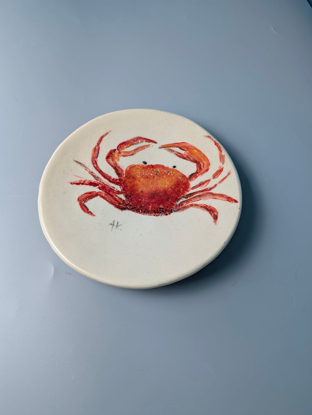 Vide-poche en grès — Crabe Rouge