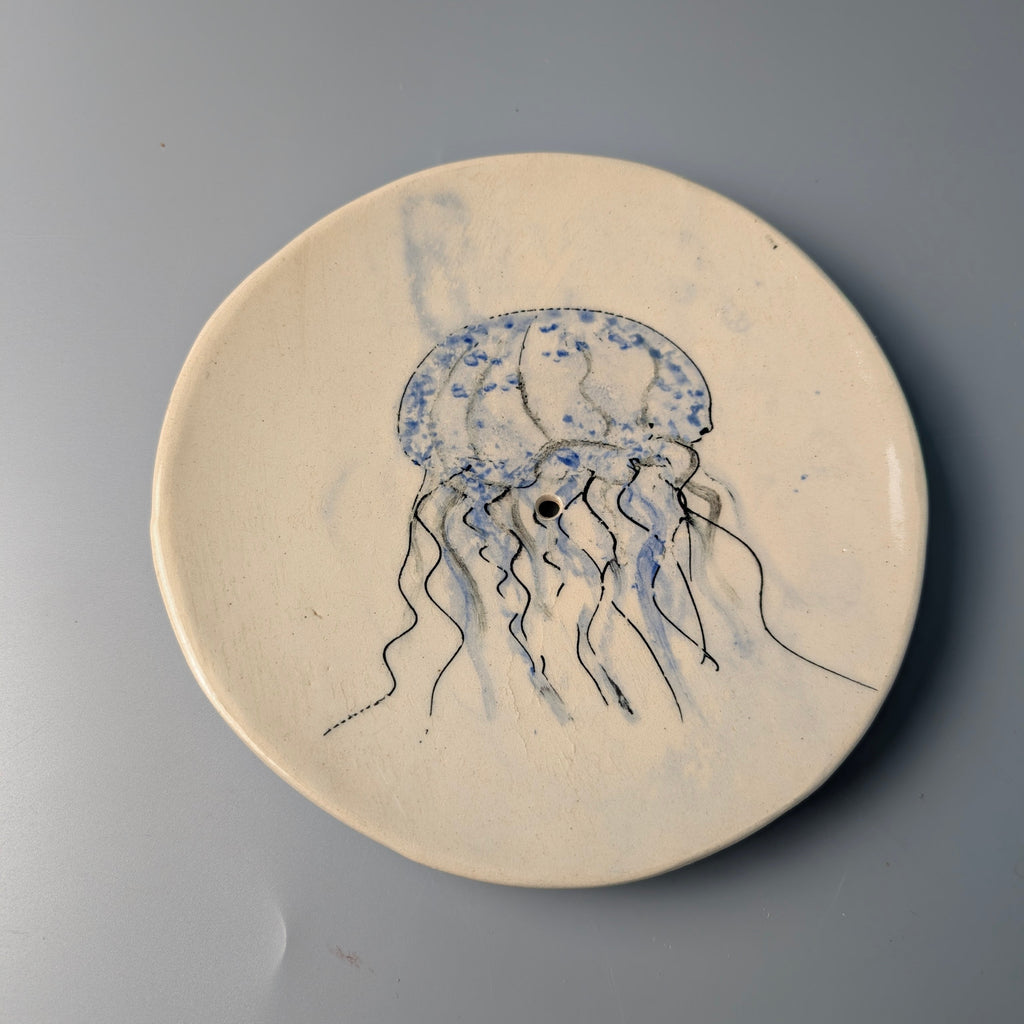 Porte-savon Méduse Bleu